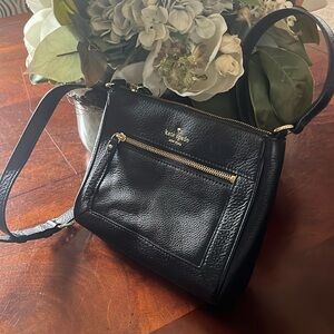 NWT Kate spade black leather purse